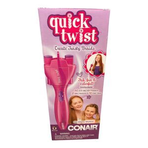 Conair Quick Twist/Twirl Hair Braider Elec Portable Hairstyle Tool with kit New